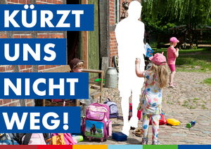 Kürzt und nicht weg + spielende Kinder mit einer "fehlenden" Person
