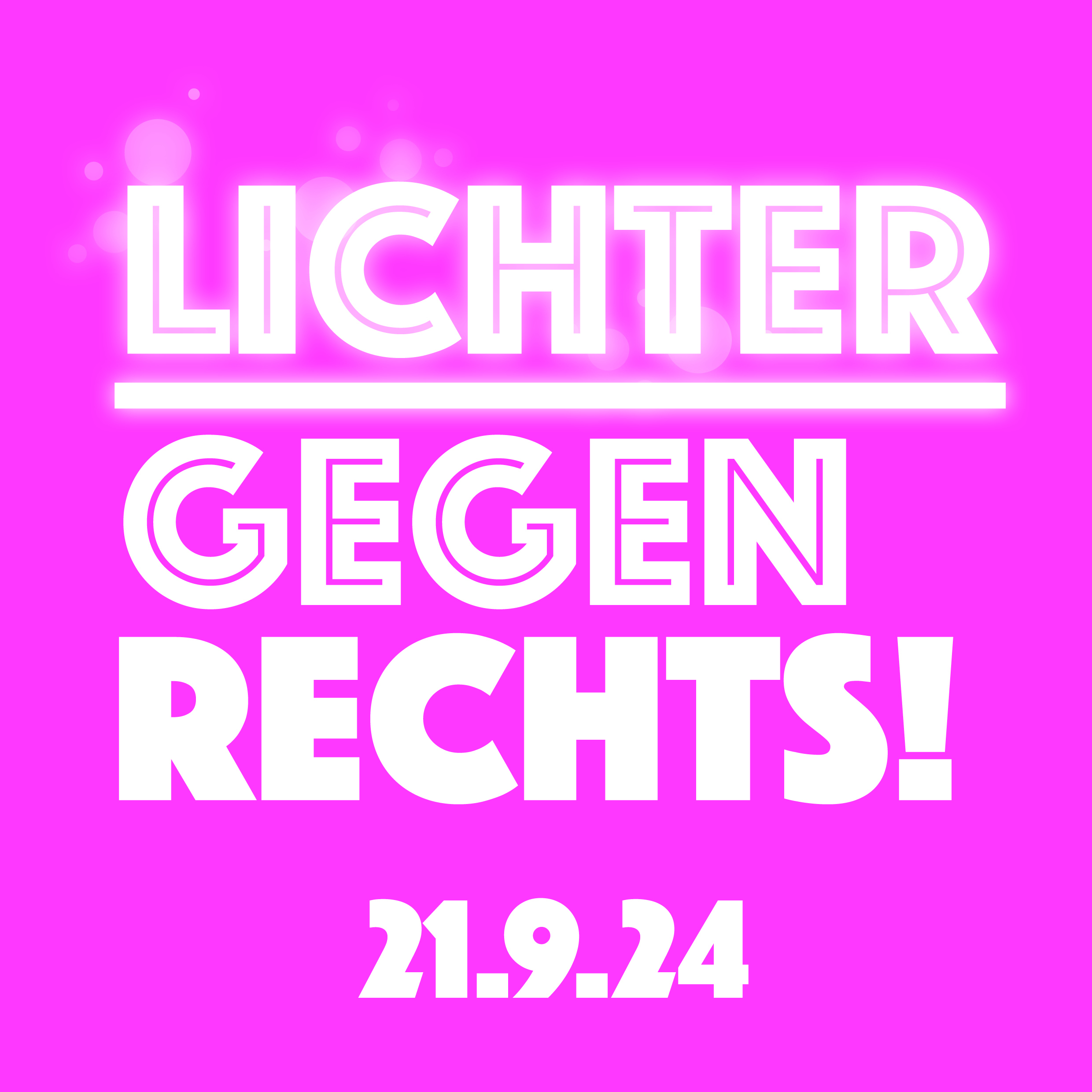 Lichter gegen rechts 21.9.2024